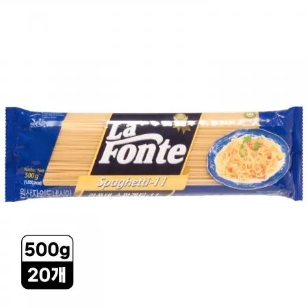 [20개] 라폰테 스파게티면 500g 곰표 파스타면