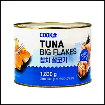 쿡샵 참치 살코기 1.83kg 찌개 덮밥 카나페 참치김밥