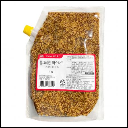 선인 홀그레인머스타드 파우치 1kg A급 겨자씨 31.31%