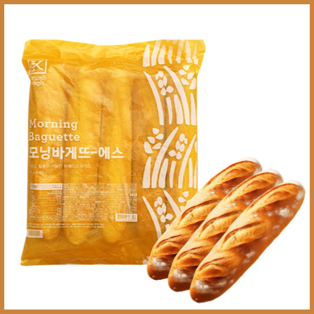 삼립 모닝바게트 에스 1봉지에 185g짜리 바게뜨 5줄 [냉동] 925g