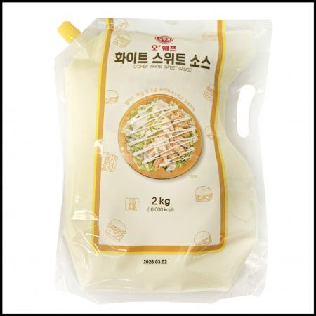 오쉐프 오뚜기 화이트 스위트소스 2kg 냉장 치킨까스 튀김류 곁들임소스 추천 마요소스