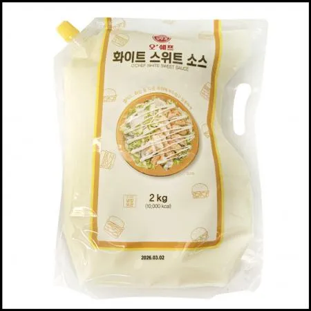 오쉐프 오뚜기 화이트 스위트소스 2kg 냉장 치킨까스 튀김류 곁들임소스 추천 마요소스