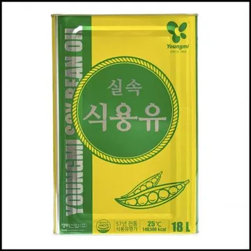 영미 식용유 대두유 18L 말통 업소용기름 식당용 대용량
