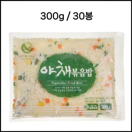 [박스판매] 한우물 야채볶음밥 300g 30봉 1박스 간편식 피시방