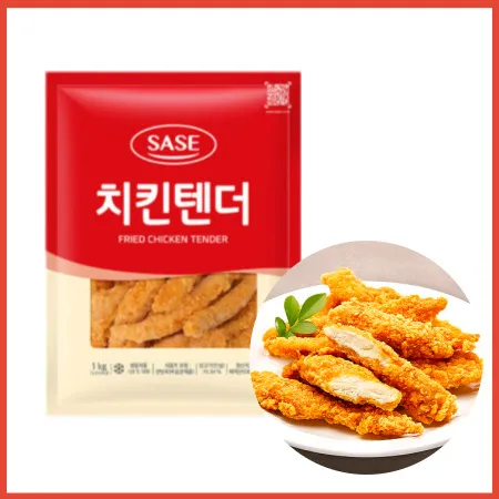 사세 치킨텐더 1kg 순살 케이준 안주 냉동 치킨