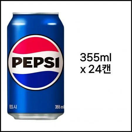 ●일반● [박스판매/업소용] 펩시콜라 355ml*24개