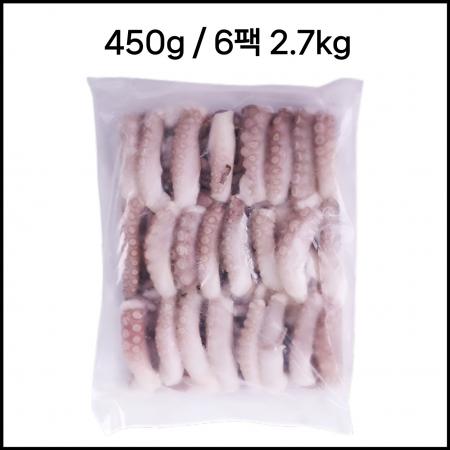 [박스판매] 절단낙지 L 베트남산 450g 6팩 2.7kg 냉동 낙지볶음