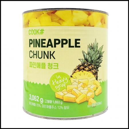 쿡샵 파인애플 청크 잘려진 파인애플 3kg