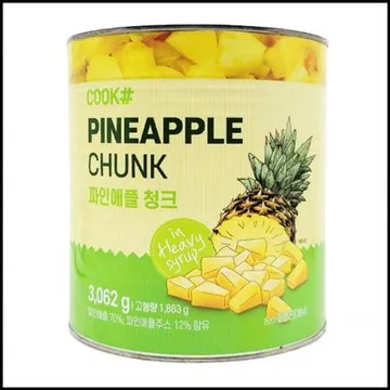 쿡샵 파인애플 청크 잘려진 파인애플 3kg