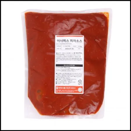 이너피스 피자소스 3kg 냉장 피자토핑 피자소스베이스
