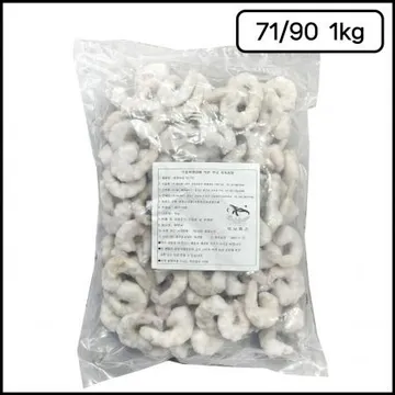 이너피스 생새우살 71/90 냉동 1kg 꼬리없는 새우