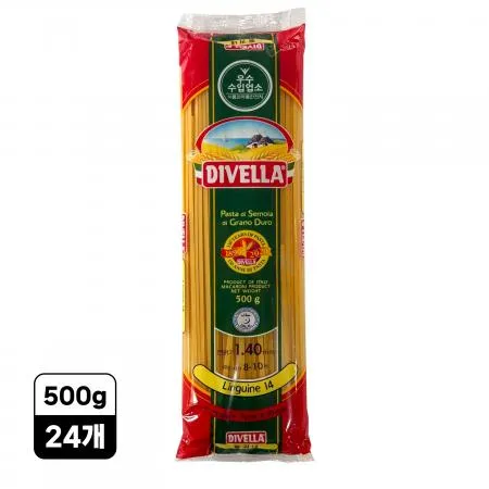 [24개] 디벨라 링귀네 링귀니 14호 500g 납작한면 봉골레파스타