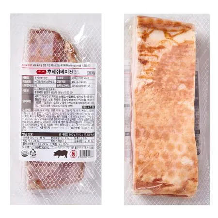 에스푸드 에쓰푸드 통베이컨 500g 냉동 후레쉬 통삼겹 베이컨
