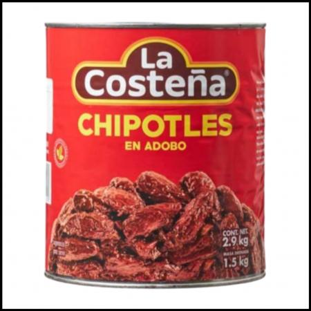 라코스테냐 치포틀레 페퍼 캔 2.8kg 훈연할라피뇨 타코 부리또 멕시칸요리활용