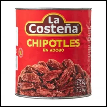 라코스테냐 치포틀레 페퍼 캔 2.8kg 훈연할라피뇨 타코 부리또 멕시칸요리활용