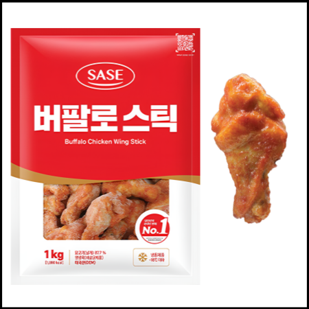 사세 버팔로스틱 1kg 냉동 버팔로봉 치킨 안주 사이드메뉴