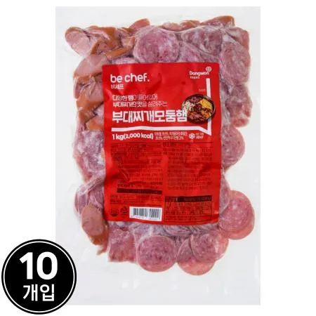 [D-2] [10개] 비셰프 부대찌개모듬햄 1kg 냉동