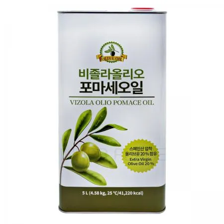 비졸라올리오 포마스오일 스페인산 5L 캔 포마스유 80% 압착유 20% 이미지