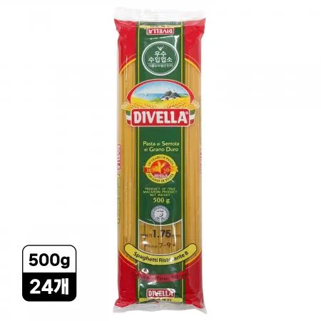 [24개] 디벨라 스파게티면 8호 (굵은면) 500g 파스타면