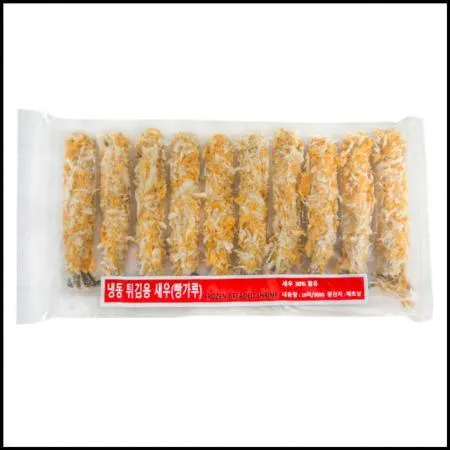 냉동 튀김용 빵가루새우 새우튀김 후라이 30g*10 (1pack에 10마리)
