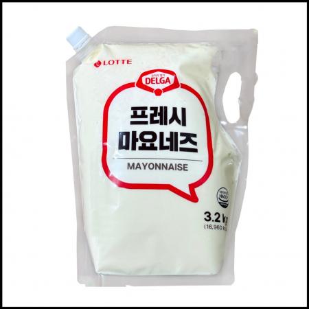 롯데 마요네즈 스파우트팩 3.2kg 대용량 업소용 마요소스
