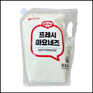 롯데 마요네즈 스파우트팩 3.2kg 대용량 업소용 마요소스