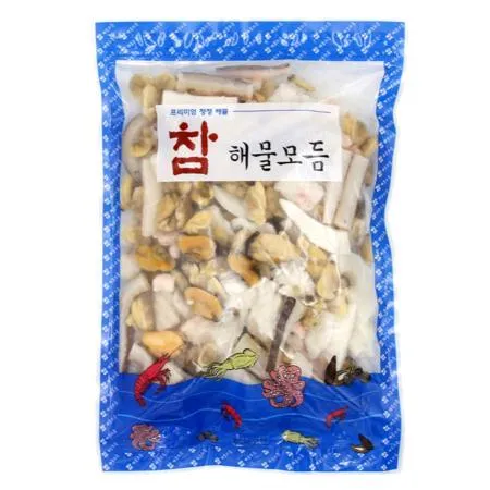 참 해물모듬 600g 냉동 해물믹스 오징어 홍합 바지락 새우살 해산물믹스