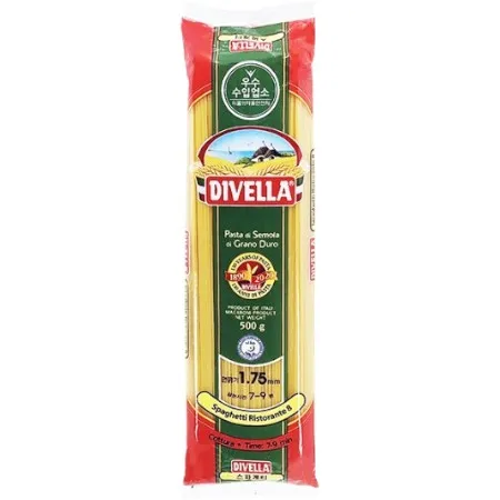 디벨라 스파게티 파스타면 8호 (굵은면) 500g 두께 1.75mm 이미지