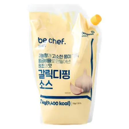 비셰프비쉐프 동원 갈릭디핑소스 2kg 냉장 갈릭딥핑