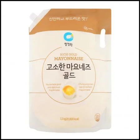 청정원 고소한 마요네즈 골드 스파우트 3.2kg 뚜껑형