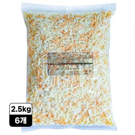 [6개] 이너피스 모짜렐라 피자치즈 GC10 (고다10%,체다10%) [냉장] 2.5kg