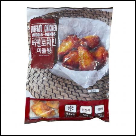 에즈원 버팔로윙 날개 [태국산] 냉동 1kg 포차 안주 술집 간식 미들윙