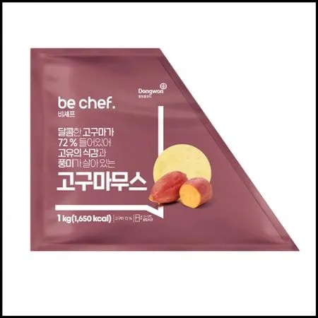 비셰프 뉴고구마무스 1kg 냉장 고구마크러스트 고구마엣지 피자토핑