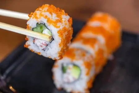 [10개] 동림수산 날치알레드 빨강 800g 냉동 담홍색 빨간색날치알 레드날치알 이미지