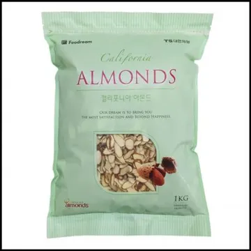 아몬드슬라이스 1kg 캘리포니아 베이커리 토핑 100%아몬드