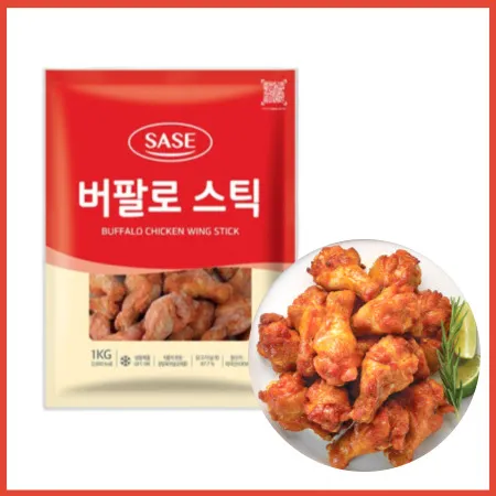 사세 버팔로스틱 1kg 냉동 버팔로봉 치킨 안주 사이드메뉴
