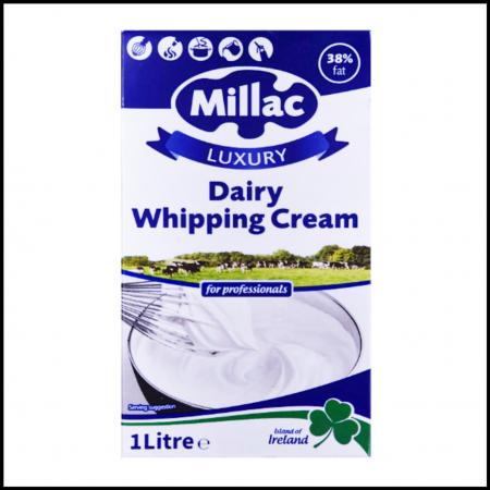 밀락 럭셔리 데어리 휘핑크림 조지방 38% 1L 냉장크림