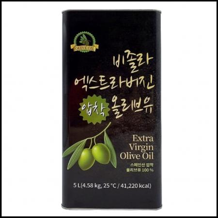 비졸라 엑스트라버진 5L 올리브오일 캔 대용량 업소용