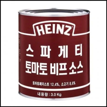 하인즈 비프 스파게티소스 3kg 뉴질랜드산 소고기 함유