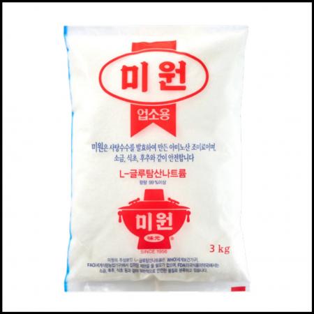 미원 노말 업소용 3kg 조미료 분말조미료 식당용 대용량
