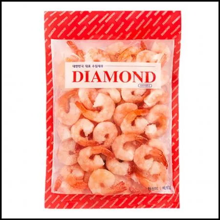다이아몬드 칵테일새우 71/90 200g 냉동 꼬리있는 새우