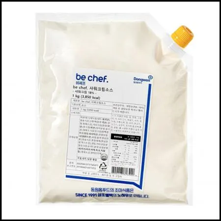 비쉐프 동원 비셰프 샤워크림 사워크림소스 1kg 냉장 타코나쵸멕시칸푸드