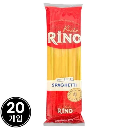 [20개] 리노 스파게티 500g 파스타면 스파게티면