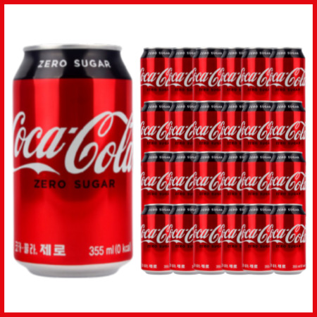 ●제로● [박스판매/업소용] 제로 ZERO 코카콜라 355ml*24개 이미지