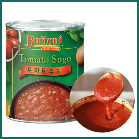 ★추천★ 부이토니 토마토수고 3kg 농축토마토소스 마르게리타피자 바로쓰는 피자소스 이미지