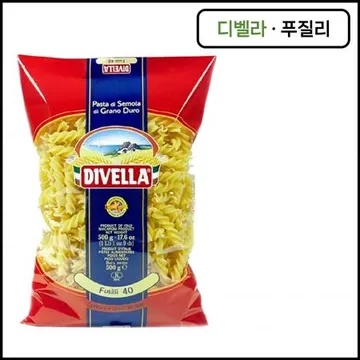 디벨라 푸질리 푸실리 40호 500g 꽈배기모양 나사모양 다양한소스에 어울린면