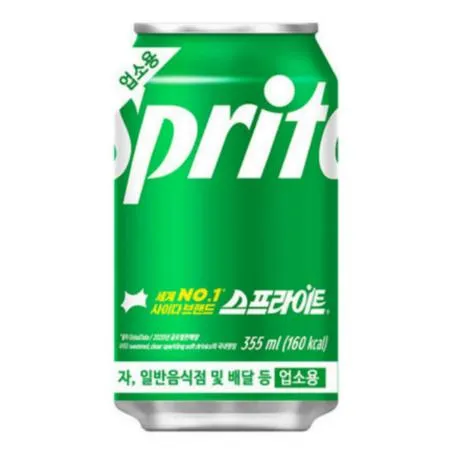 [박스판매] 스프라이트 355ml*24개 탄산음료 캔음료 사이다음료 음료수 뚱캔