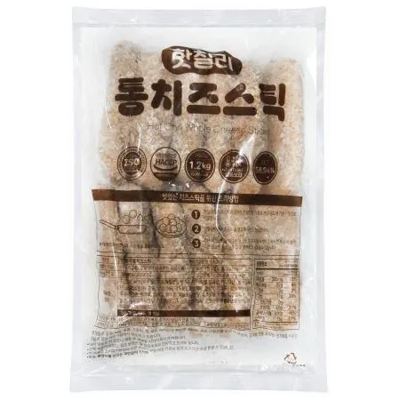 미국식 핫칠리통치즈스틱 1.2kg (100g 12조각) 냉동 칠리스 통모짜 치즈스틱