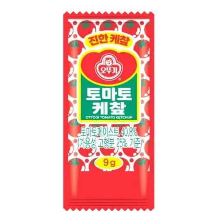 [박스판매] 오뚜기 일회용 케찹 9g 1000개 피자집 배달용 업소용 햄버거집