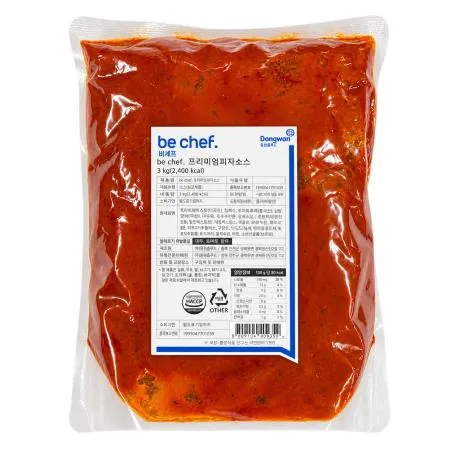 비셰프 비쉐프 동원 프리미엄 피자소스 3kg 대용량 냉장